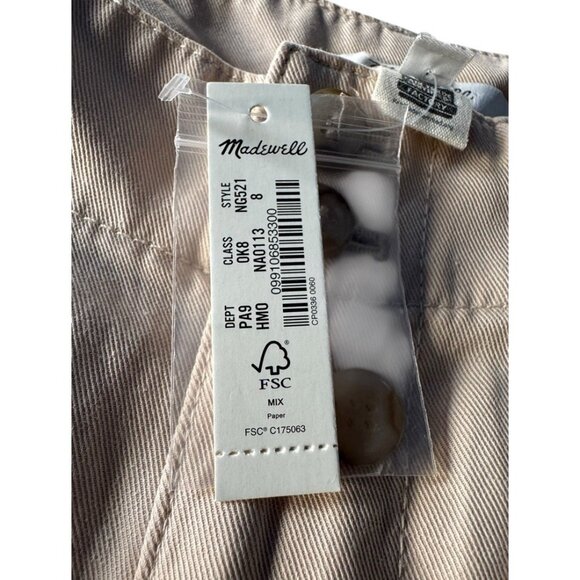 Madewell Sz 8 The Harlow Wide-Leg Linen Blend Pants In “Forgotten Landscape” NWT - Picture 5 of 10